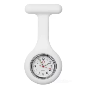 Relógio de Lapela para Enfermagem  Branco - Supermedy