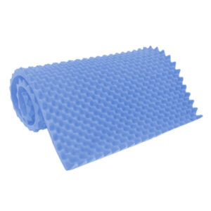 Colchão Caixa de Ovo Solteiro 80x188x6cm D28 Azul - Zedamed