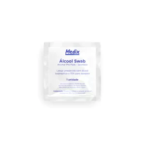 Alcool Swab Medix - Caixa C/100 Unidades