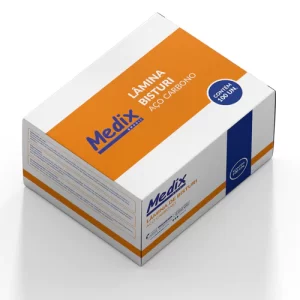 Lâminas De Bisturi De Aço Carbono Medix - Caixa C/100 Unidades